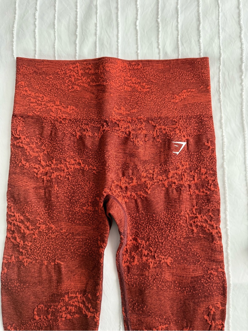 Gymshark Rust-Red Seamless High-Rise Leggings